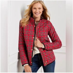 Talbots Tartan Plaid Quilted Jacket